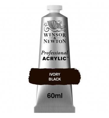 Tinta Acrílica Professional W&N 60ml S1 331 Ivory Black