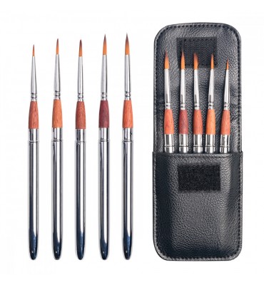 Kit de Pincéis Pocket Brush Sinoart SFB0196 5 Unidades