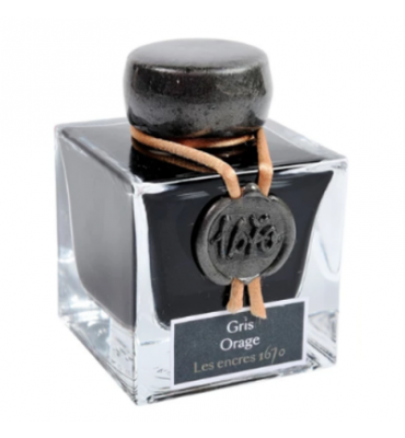Tinta Para Caneta Tinteiro Herbin 1670 50ml Gris Orage
