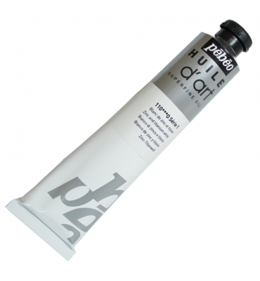 Tinta a Óleo Pebeo Huile D'Art 110 Branco Zinco Titânio 80ml