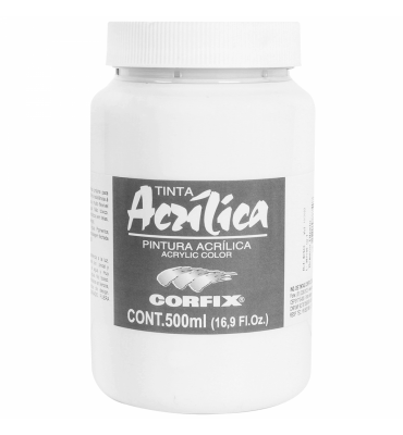 Tinta Acrílica Corfix 500ml 102 Branco Titânio