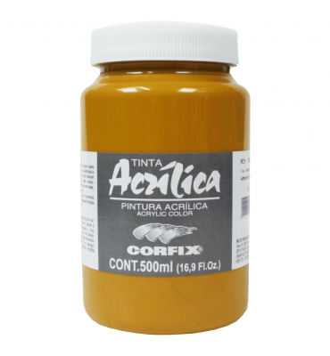 Tinta Acrílica Corfix 500ml 52 Amarelo Indiano