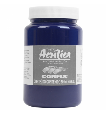 Tinta Acrílica Corfix 500ml 69 Azul da Prússia