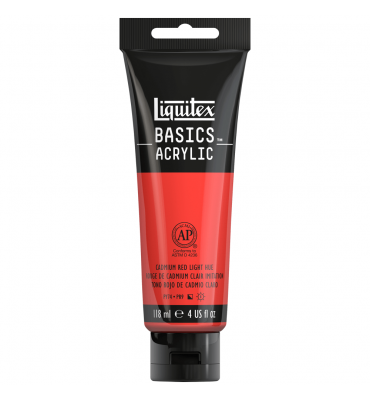 Tinta Acrílica Liquitex Basics 510 Cadmium Red Light Hue 118ml