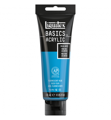 Tinta Acrílica Liquitex Basics 984 Fluorescent Blue 118ml
