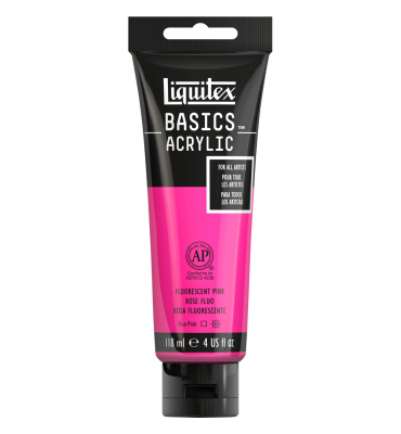 Tinta Acrílica Liquitex Basics 987 Fluorescent Pink 118ml