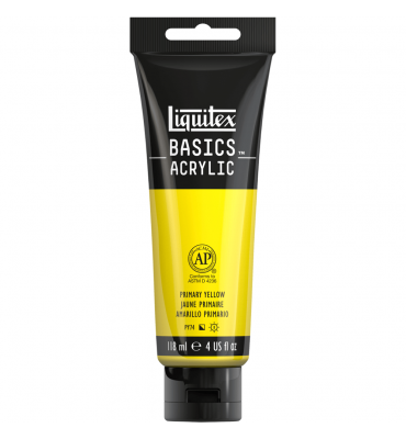 Tinta Acrílica Liquitex Basics 410 Primary Yellow 118ml
