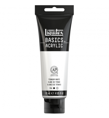 Tinta Acrílica Liquitex Basics 432 Titanium White 188ml