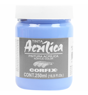 Tinta Acrílica Corfix 250ml 108 Azul Hortênsia G1