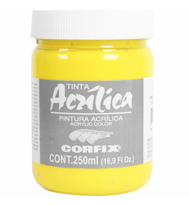 Tinta Acrílica Corfix 250ml 50 Amarelo Claro G1