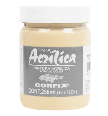 Tinta Acrílica Corfix 250ml 76 Amarelo Pele G1