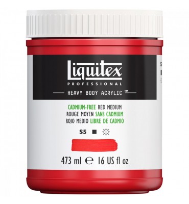 Tinta Acrílica Heavy Body 473ml Cadmium Free Red Medium 894 Liquitex