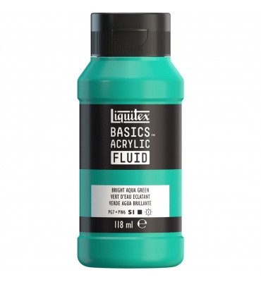 Tinta Acrílica Liquitex Basics Fluída 118ml S1 660 Bright Aqua Green