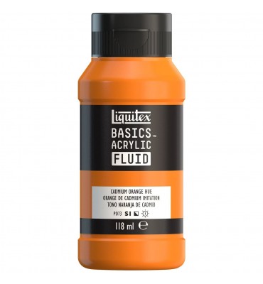 Tinta Acrílica Liquitex Basics Fluída 118ml S1 720 Cadmium Orange Hue 