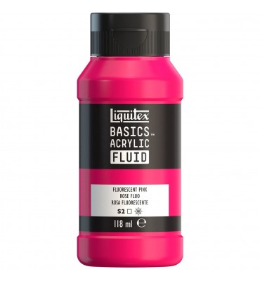 Tinta Acrílica Liquitex Basics Fluída 118ml S2 987 Fluorescent Pink