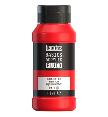 Tinta Acrílica Liquitex Basics Fluída 118ml S2 983 Fluorescent Red 