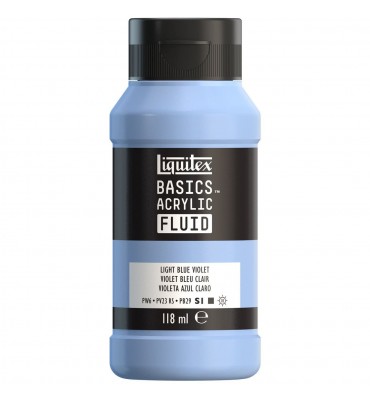 Tinta Acrílica Liquitex Basics Fluída 118ml S1 680 Light Blue Violet 