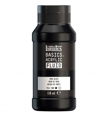 Tinta Acrílica Liquitex Basics Fluída 118ml S1 276 Mars Black