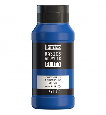 Tinta Acrílica Liquitex Basics Fluída 118ml S1 316 Phthalocyanine Blue 