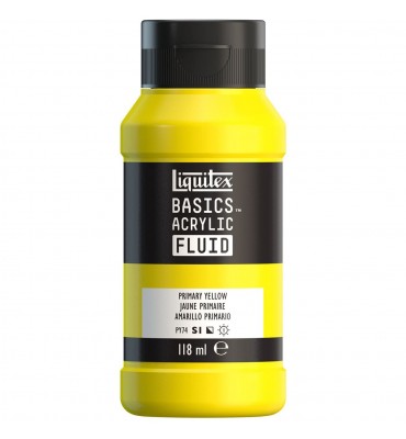 Tinta Acrílica Liquitex Basics Fluída 118ml S1 410 Primary Yellow 