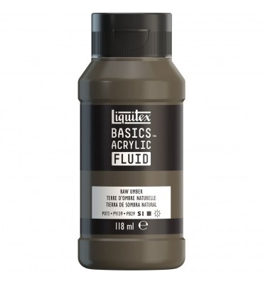 Tinta Acrílica Liquitex Basics Fluída 118ml S1 331 Raw Umber 