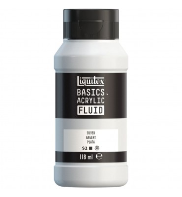 Tinta Acrílica Liquitex Basics Fluída 118ml S2 052 Silver 