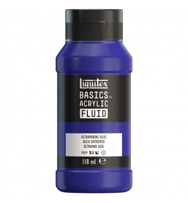 Tinta Acrílica Liquitex Basics Fluída 118ml S1 380 Ultramarine Blue
