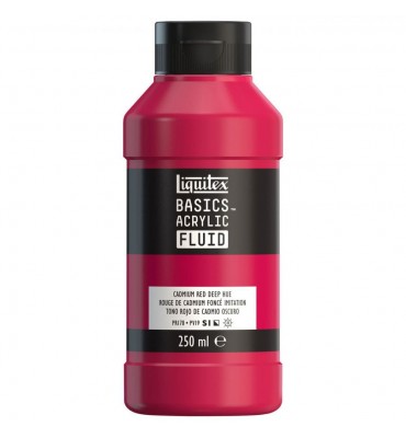 Tinta Acrílica Liquitex Basics Fluída 250ml S1 311 Cadmium Red Deep Hue