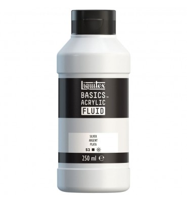 Tinta Acrílica Liquitex Basics Fluída 250ml S2 052 Silver 