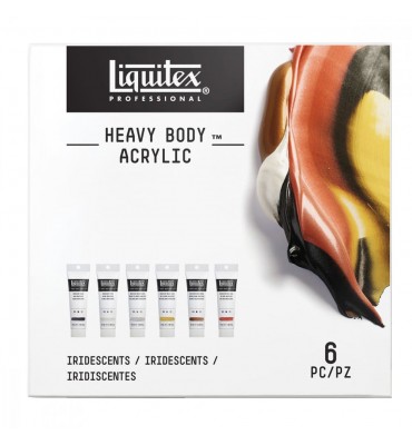 Tinta Acrílica Heavy Body 06 Cores 59ml Iridescentes Liquitex