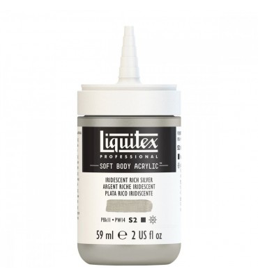Tinta Acrílica Liquitex Soft Body 59ml Iridescent Rich Silver S2 239
