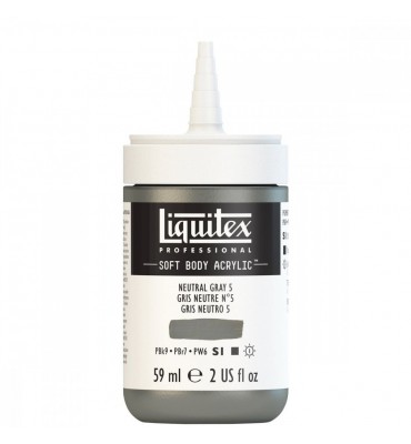 Tinta Acrílica Liquitex Soft Body 59ml Neutral Gray 5 S1 599