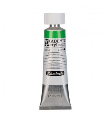 Tinta Acrílica 60ml 554 Permanent Green Schmincke Akademie