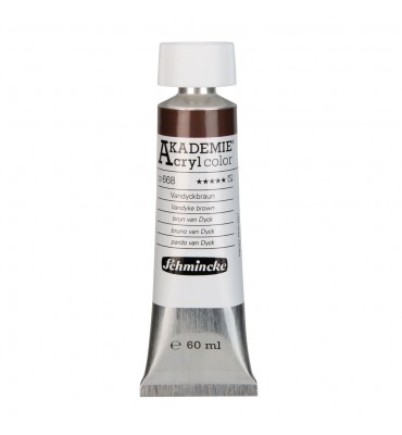 Tinta Acrílica 60ml 668 Vandyke Brown Schmincke Akademie
