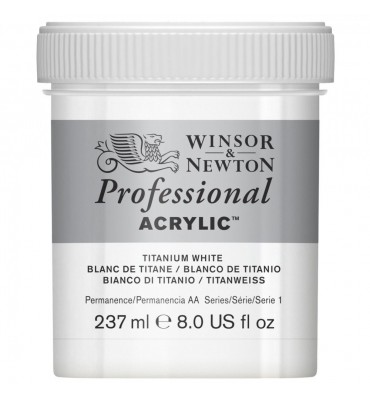 Tinta Acrílica Profissional Winsor & Newton 237ml Titanium White