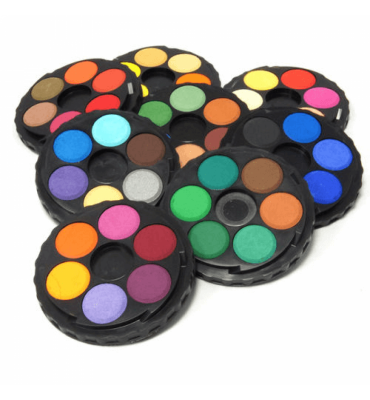 Tinta Aquarela em Pastilha Koh-I-Noor 48 Cores Fosca