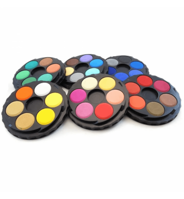 Tinta Aquarela em Pastilha Koh-I-Noor 36 Cores Fosca