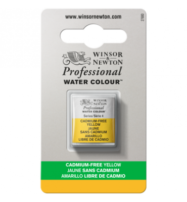 Tinta Aquarela Profissional Winsor & Newton Pastilha S4 890 Cadmium-Free Yellow