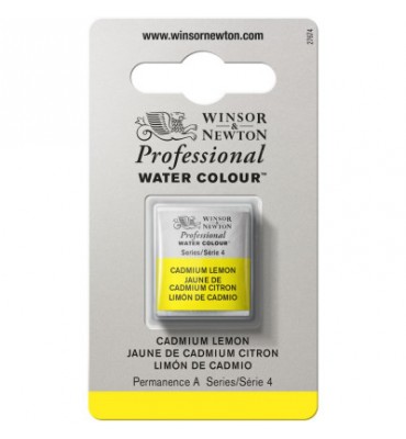 Tinta Aquarela Profissional Winsor & Newton Pastilha S4 086 Cadmium Lemon