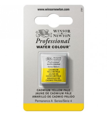 Tinta Aquarela Profissional Winsor & Newton Pastilha S4 118 Cadmium Yellow Pale