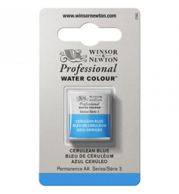 Tinta Aquarela Profissional Winsor & Newton Pastilha S3 137 Cerulean Blue