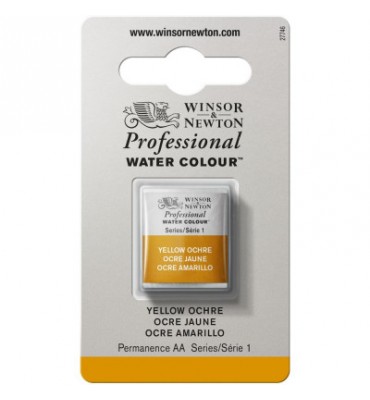 Tinta Aquarela Profissional Winsor & Newton Pastilha S1 744 Yellow Ochre