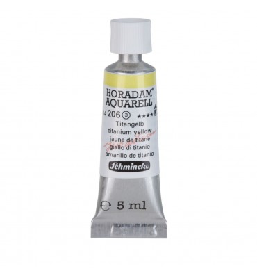 Aquarela Profissional Schmincke Horadam 5ml S3 206 Titanium Yellow 