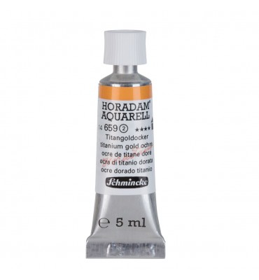 Aquarela Profissional Schmincke Horadam 5ml S2 659 Titanium Gold Ochre