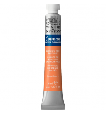 Tinta Aquarela Cotman Winsor & Newton 8ml Cadmium Red Pale Hue 103