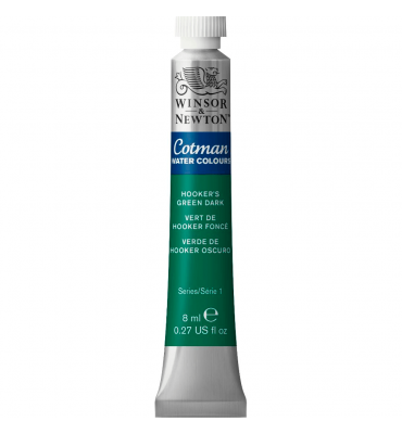 Tinta Aquarela Cotman Winsor & Newton 8ml Hookers Green Dark 312