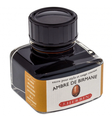 Tinta para Caneta Tinteiro Herbin La Perle des Encres 30ml Ambre de Birmanie