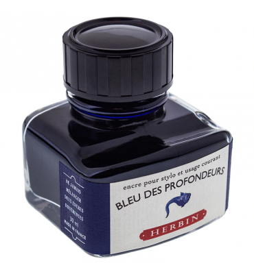 Tinta para Caneta Tinteiro Herbin La Perle des Encres 30ml Bleu Des Profondeurs