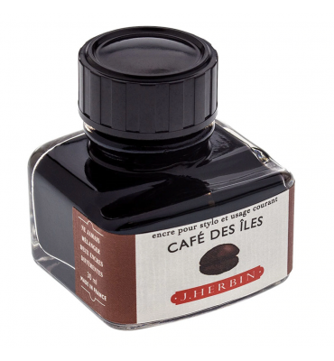 Tinta para Caneta Tinteiro Herbin La Perle des Encres 30ml Café des Îles