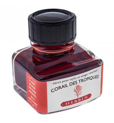 Tinta para Caneta Tinteiro Herbin La Perle des Encres 30ml Corail Des Tropiques